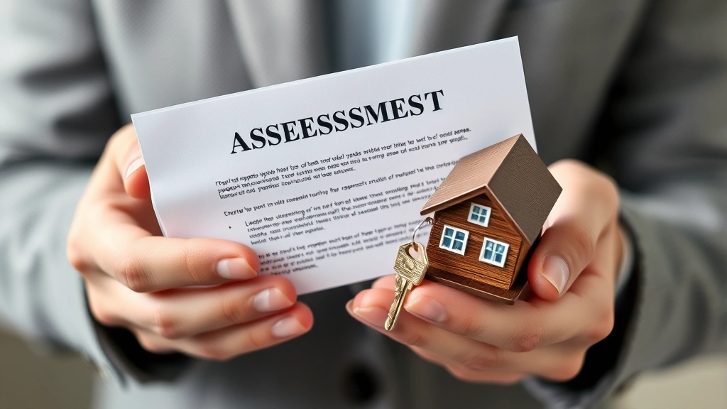 warwick tax assessor - 
Close-up of hands holding property assessment notice letter with house keys and