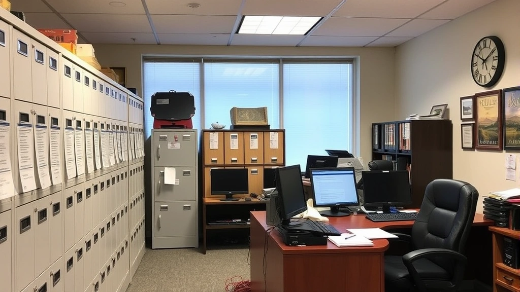 warwick tax assessor - 
Interior of municipal assessor’s office with filing systems, computers, a
