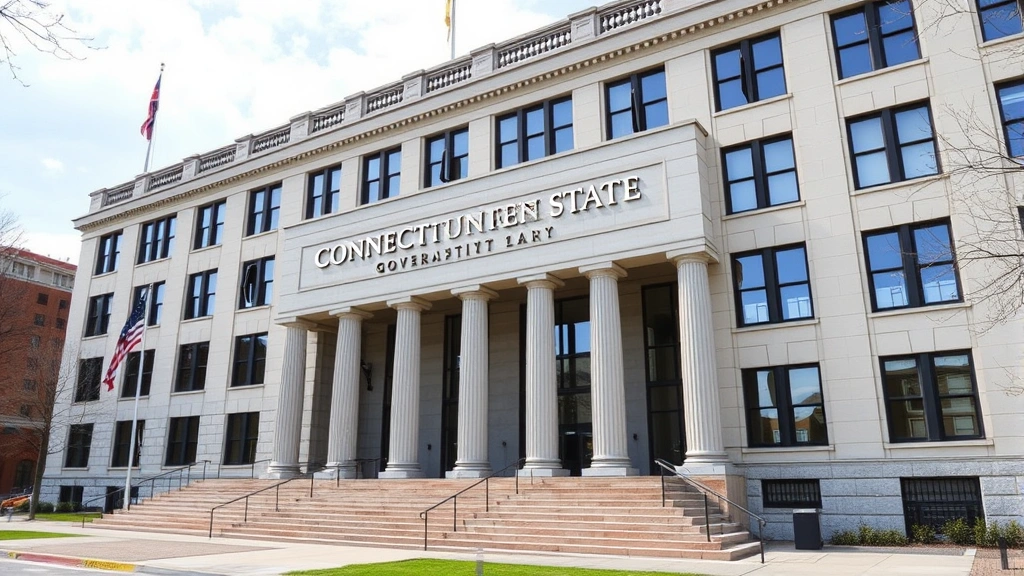 waterbury ct taxes - 
Connecticut state building or government office exterior, professional architec