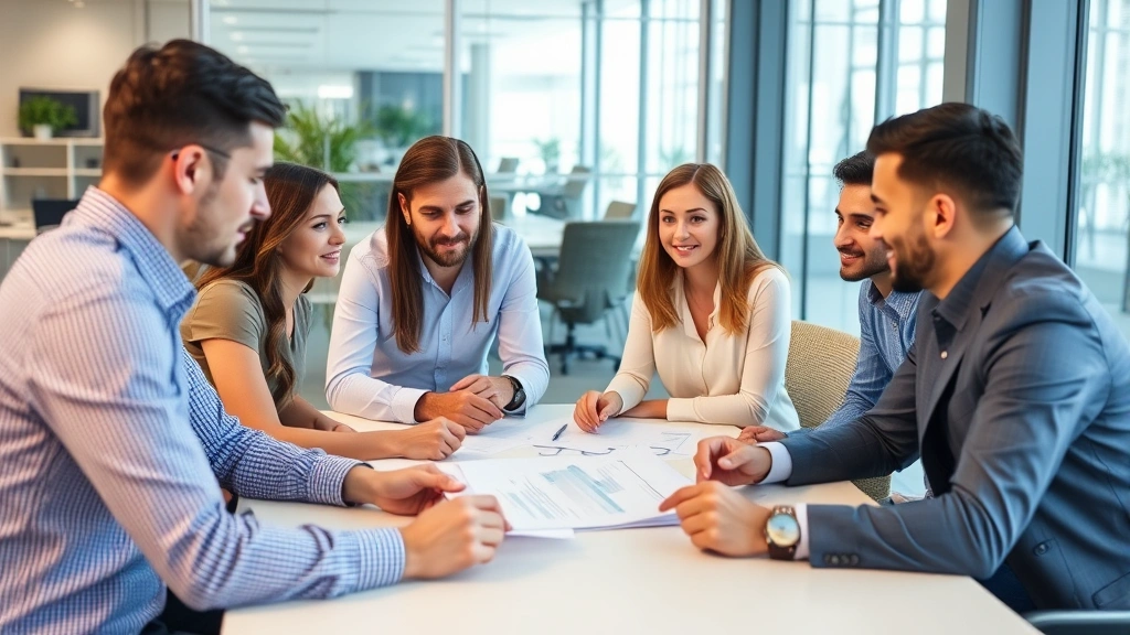waterbury ct taxes - 
Diverse group of people in financial planning meeting with advisor, modern offi