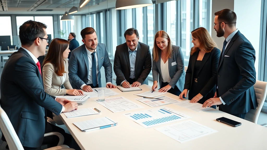 waterbury taxes - 
Diverse group of professionals in business casual attire discussing financial p