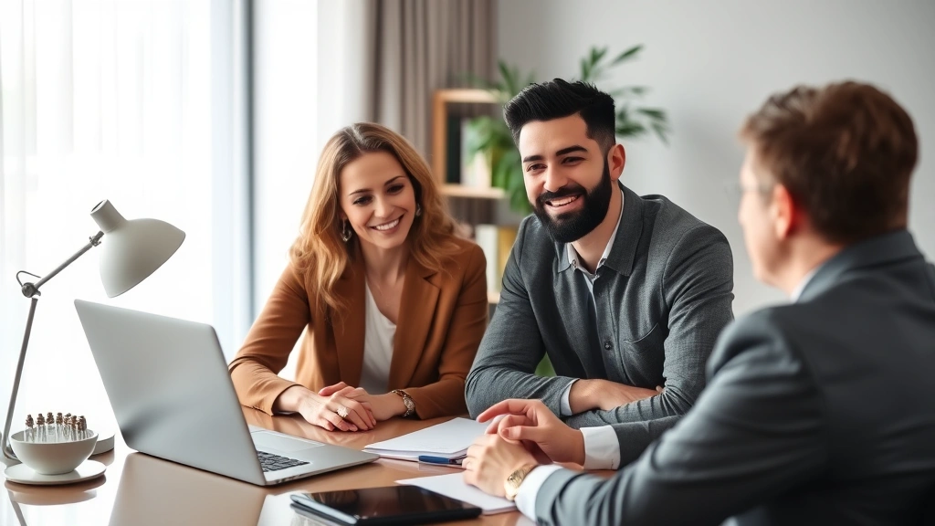 waukesha county real estate taxes - 
Diverse couple meeting with financial advisor at desk discussing property tax s