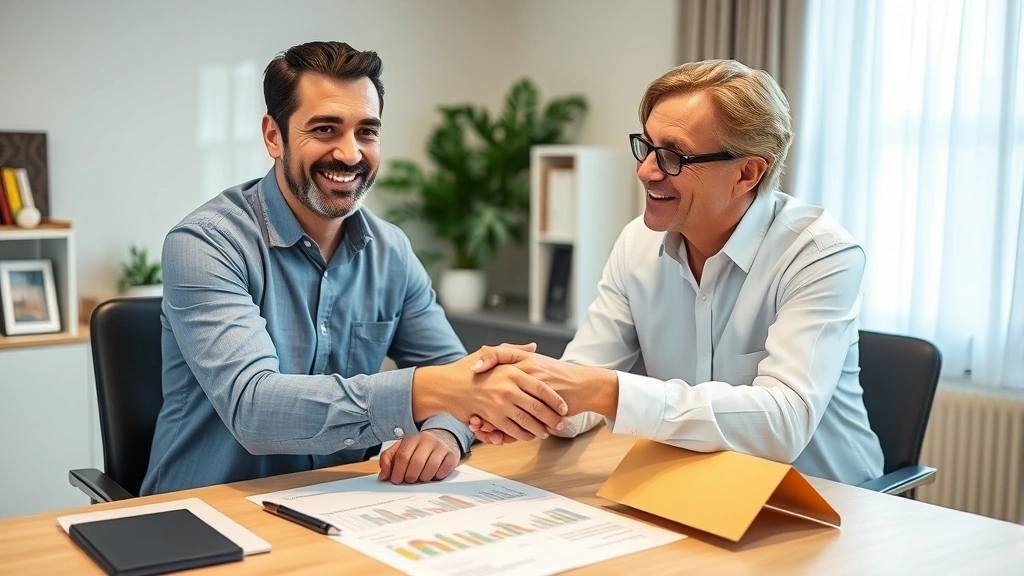 wayne county pa tax map - 
Confident homeowner and property tax consultant shaking hands in office with re