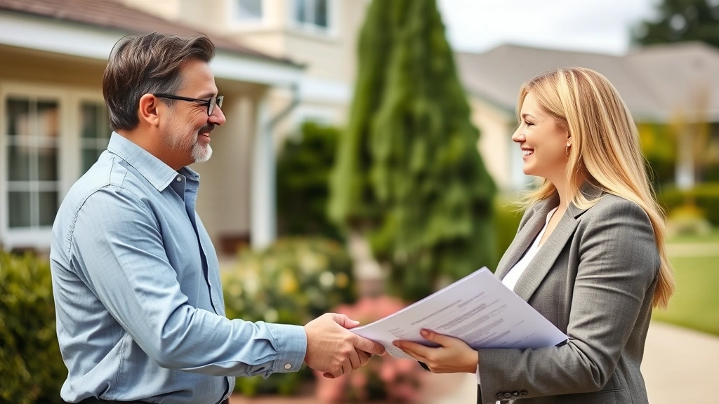 wayne county tax map - 
Handshake between homeowner and tax professional in business casual setting wit