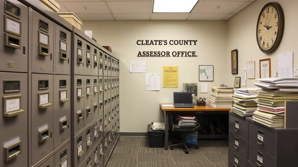 westmoreland county tax map - 
County assessor’s office interior with filing cabinets and official recor