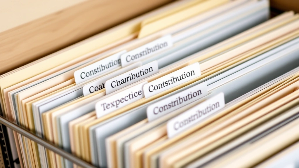 what are church tithes in taxes - 
Organized filing system with labeled folders for charitable contributions
