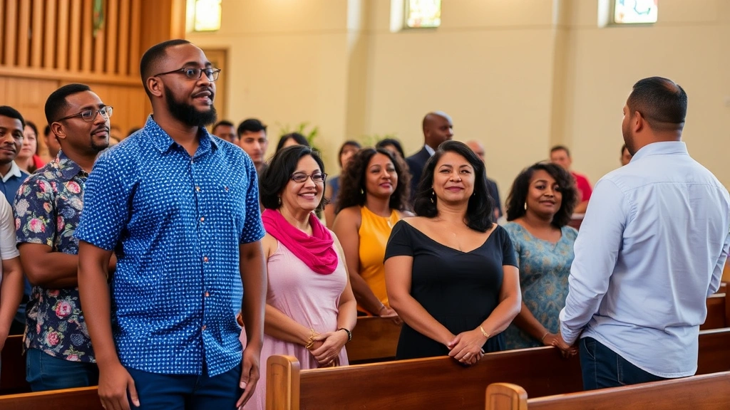 what are church tithes in taxes - 
Diverse group in church setting
