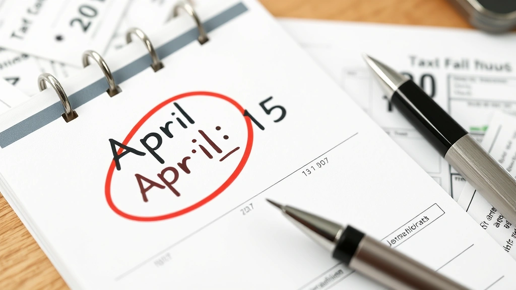 what happens if i miss the tax deadline - 
Close-up of calendar with April 15 tax deadline circled in red, papers and pen 