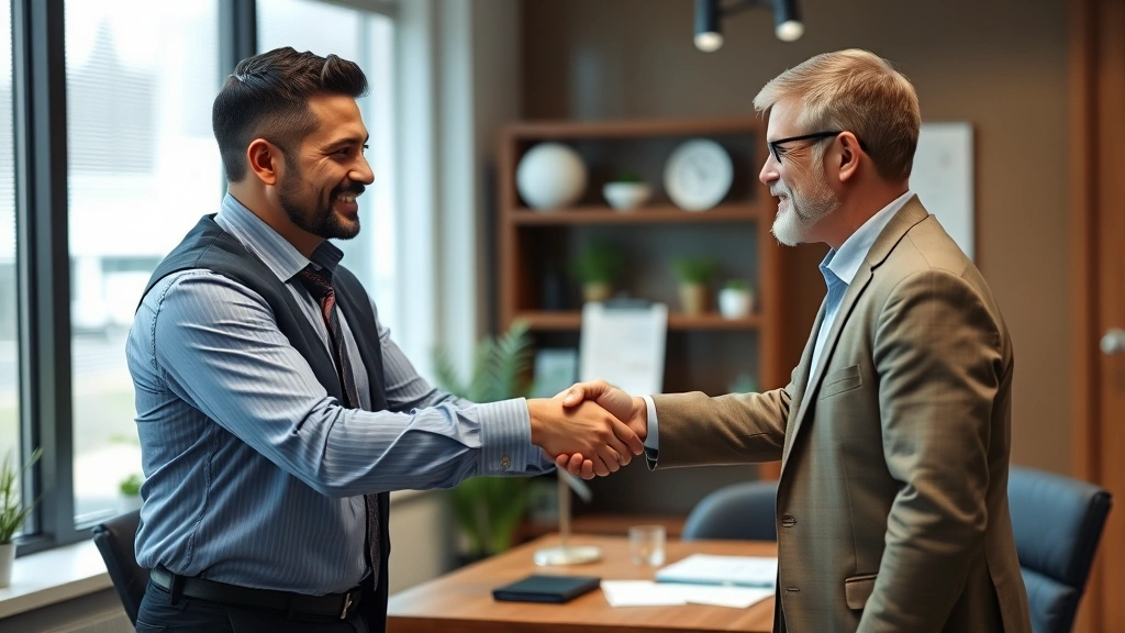 what happens if i miss the tax deadline - 
Handshake between tax professional and client in office setting, discussing pay