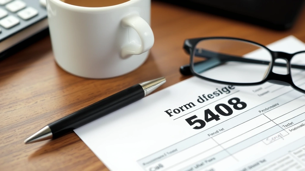 what is a 5498 tax form - 
Close-up of Form 5498 tax document with pen, glasses, and coffee cup on wooden 