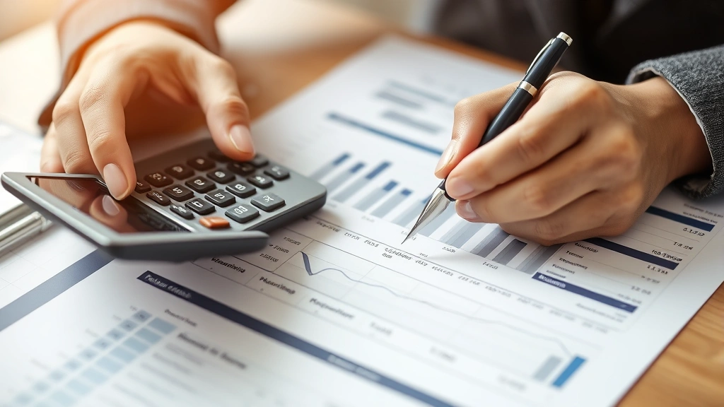 what is a schedule 1 tax form -
Close-up of hands holding a calculator and pen over financial documents, repres