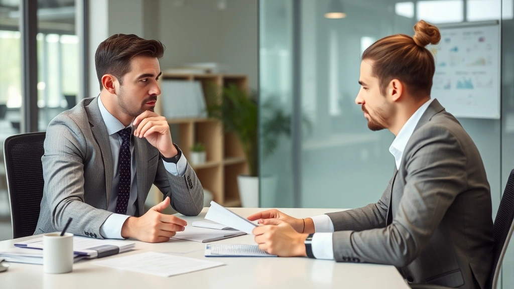 what is a tax warrant - 
Bank manager or financial professional discussing account freeze with frustrate