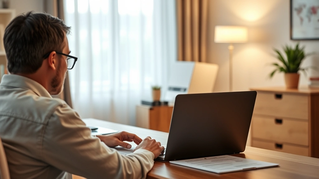 what is ca sdi tax - 
Person in home office recovering from injury with laptop and medical documentat