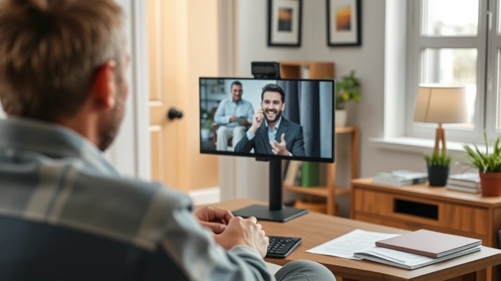 what is sdi tax - 
Person on video call with disability insurance representative, home office setu