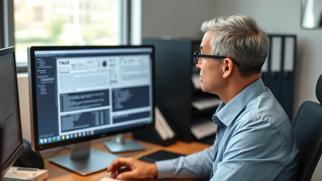 what is sit tax - 
Business professional in office looking at computer screen displaying tax forms