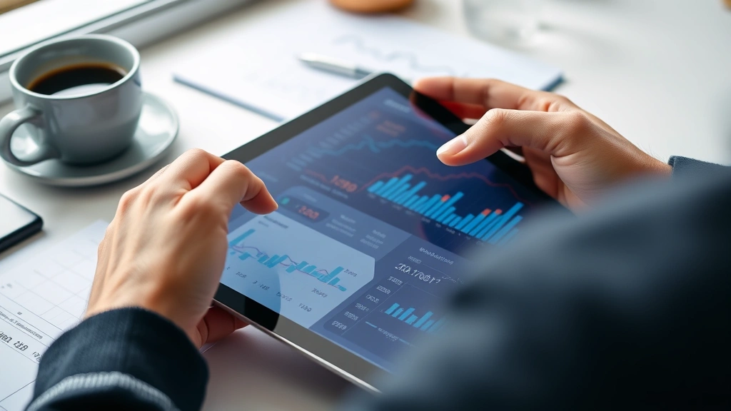 what is the best ai accounting software for taxes - 
Close-up of hands using tablet with financial dashboard and charts, spreadsheet