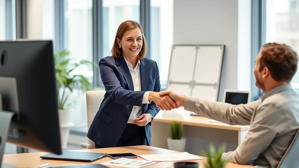 whats tax topic 152 - 
Professional tax advisor shaking hands with client across desk, both smiling, m