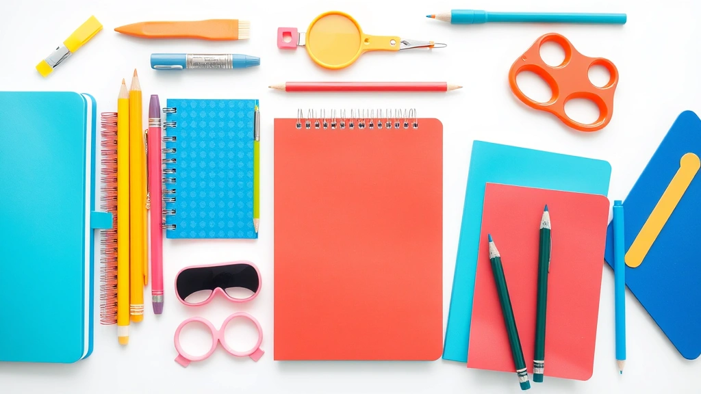 when is tax free weekend in ohio - 
Organized back-to-school supplies laid out on white background including notebo