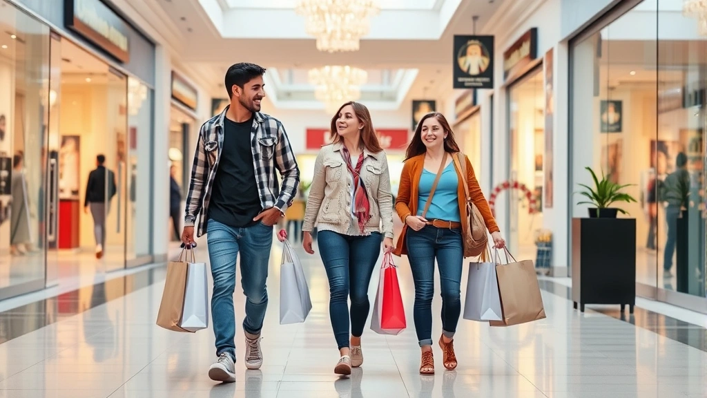when is texas tax free weekend - 
Family of four walking out of shopping mall with multiple bags during weekend s