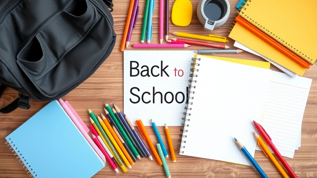 when is texas tax free weekend - 
Organized back-to-school supplies laid out on table including notebooks, pens, 