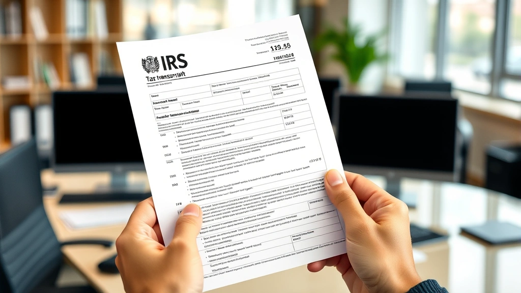 where do i find my agi on my tax return - 
Hands holding a tax transcript document from the IRS with AGI clearly visible, 