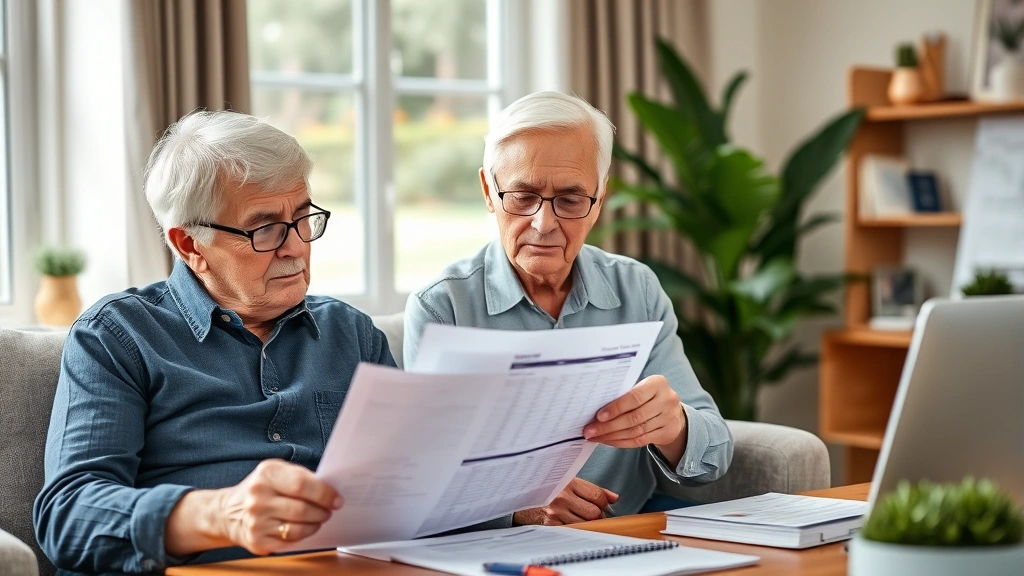 which state has no property tax - 
Retired couple reviewing relocation checklist and state tax comparison spreadsh