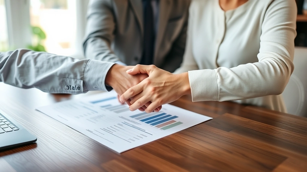 winnebago property taxes - 
Real estate agent and homeowner shaking hands with property assessment paperwor