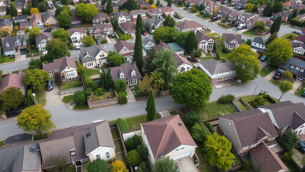 winnebago tax records wi - 
Aerial view of residential neighborhood with diverse homes representing differe