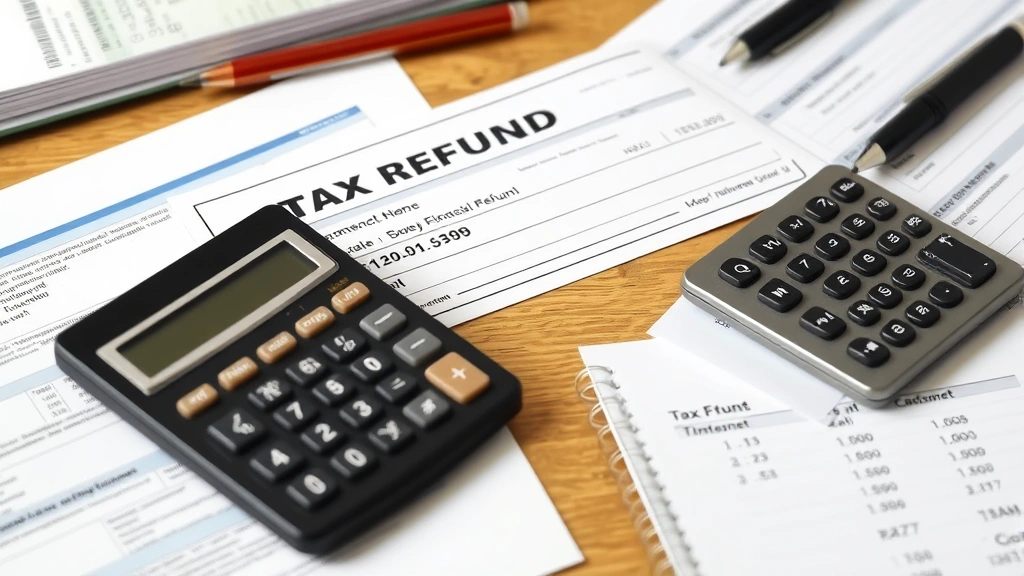 3000 tax refund - 
Tax refund check displayed on desk next to financial planning documents, calcul