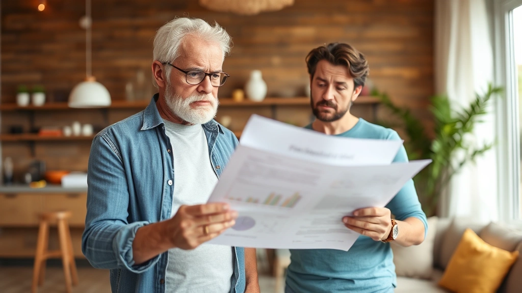 acadia tax assessor - 
Homeowner examining property assessment notice with concerned expression, holdi