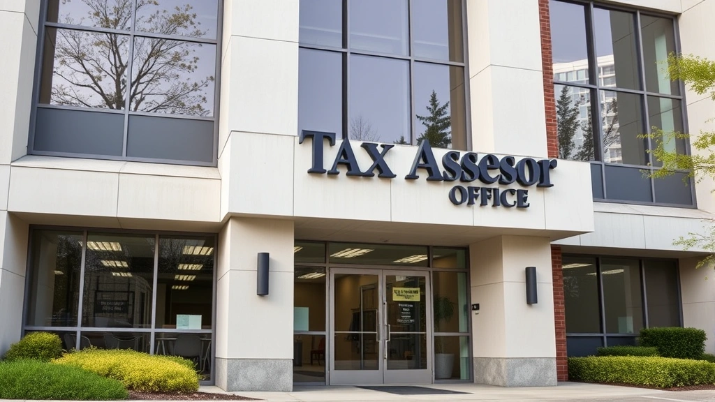 acadia tax assessor - 
Modern government office building exterior with ‘Tax Assessor’ sign