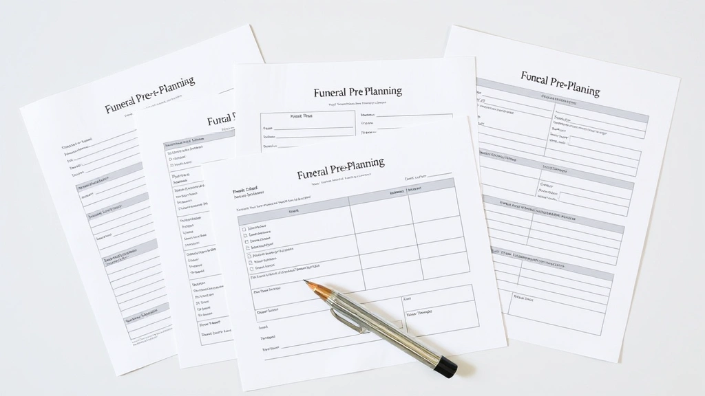 are funeral costs tax deductible - 
and funeral pre-planning forms arranged neatly
