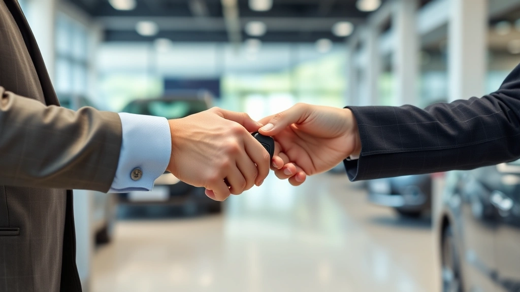 arizona automobile sales tax - 
Close-up of hands exchanging car keys and documents during vehicle transaction 