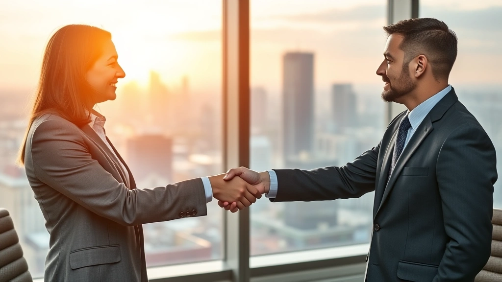 average cost for cpa to do taxes - 
Professional handshake between CPA and client in modern office with city skylin