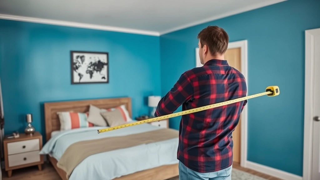 beaver county tax assessment - 
Homeowner measuring interior walls with tape measure in residential bedroom
