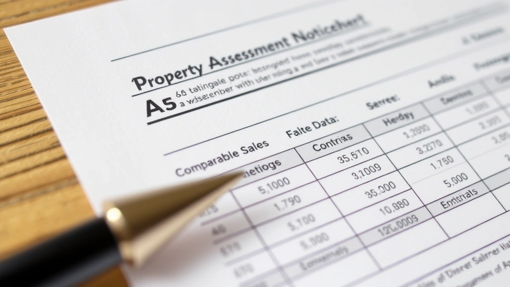 beaver county tax assessment - 
Close-up of property assessment notice and comparable sales data spreadsheet
