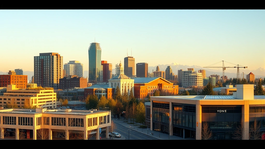 bellevue wa sales tax - 
Bellevue Washington downtown skyline with modern commercial buildings and upsca