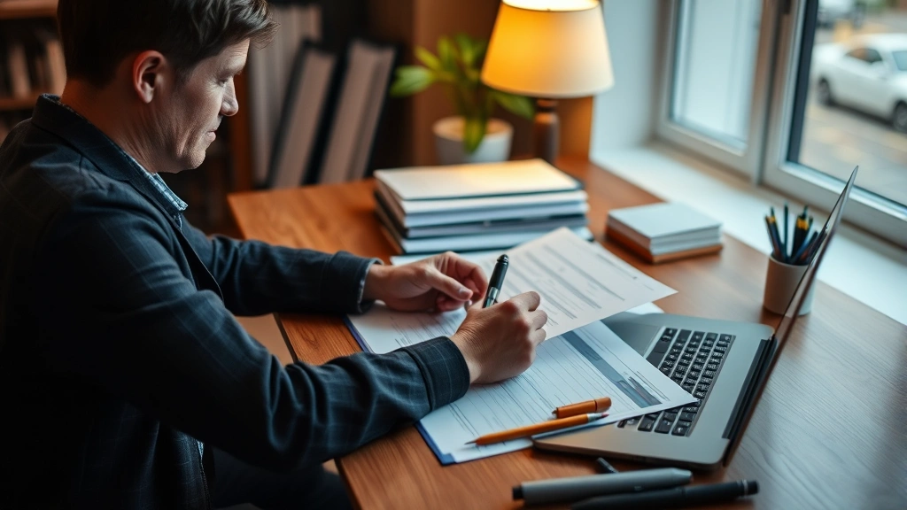 bellevue wa sales tax - 
both reviewing documents on desk
