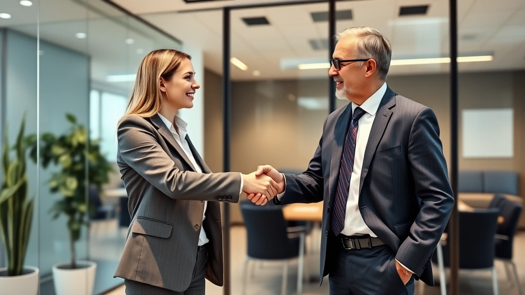 butler county real estate taxes - 
Handshake between tax professional and property owner, modern office conference