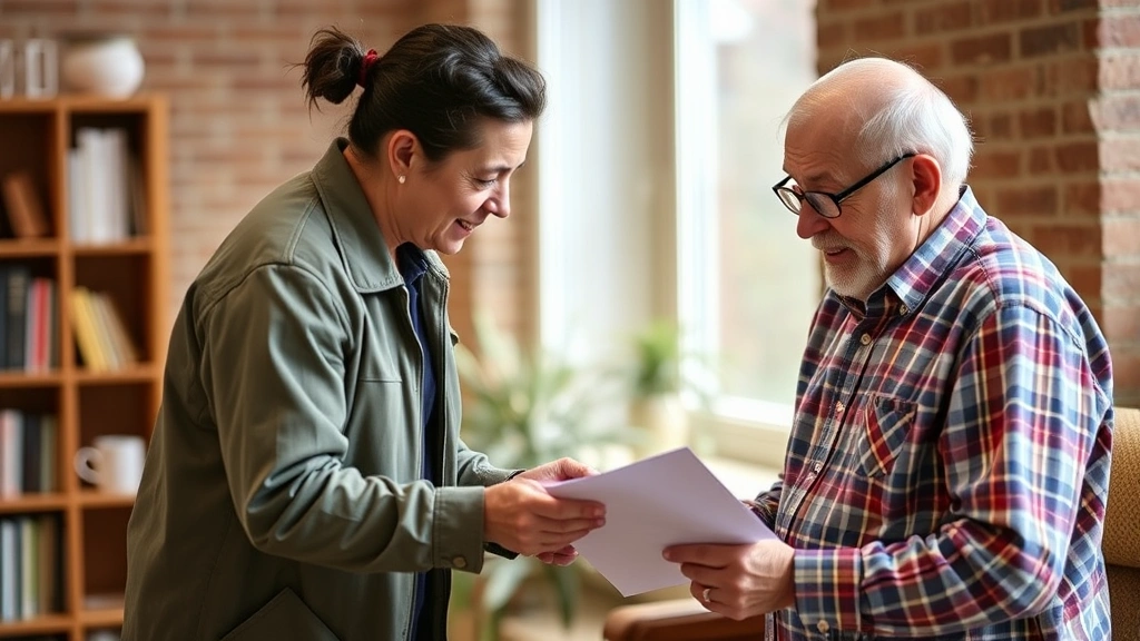 calgary churches that do tax clinics - 
volunteer helping an older gentleman with paperwork
