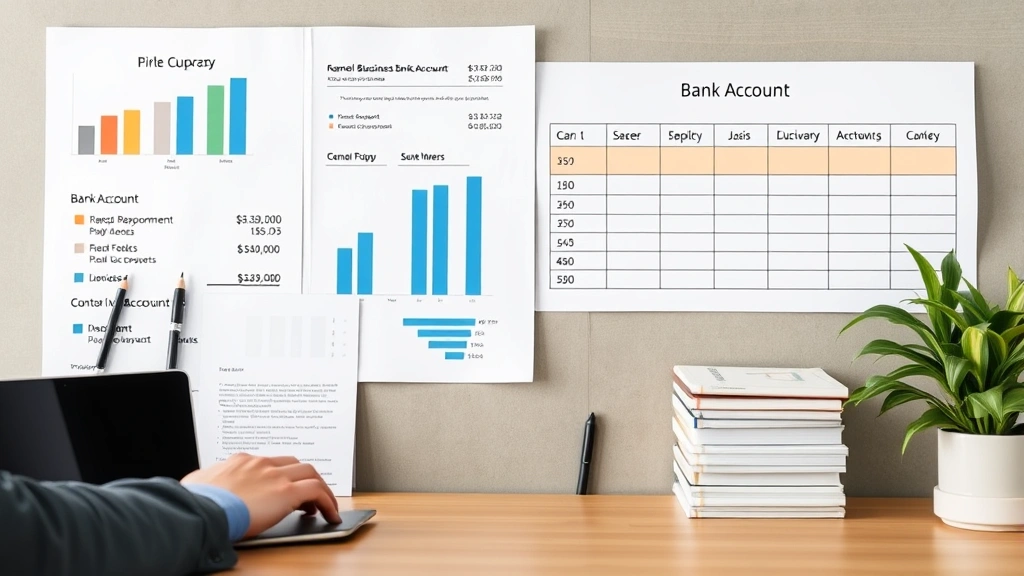 california llc tax -
Organized business bookkeeping setup showing separate business bank account