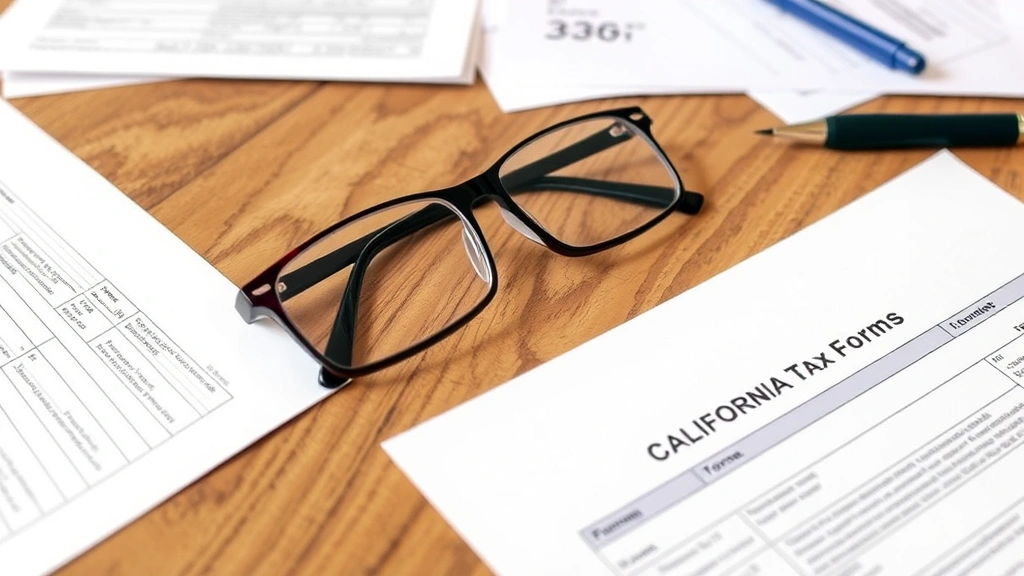 california restaurant tax - 
California state tax forms and compliance documents spread on a wooden table wi