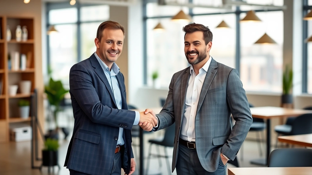 california restaurant tax - 
Business handshake between accountant and restaurant owner in professional offi