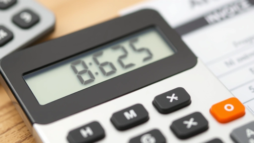 california sales tax santa barbara county - 
Close-up of calculator showing 8.625% sales tax computation on invoice
