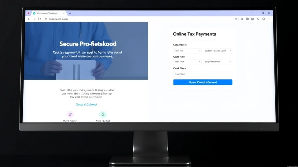 catawba county tax collector - 
Computer screen showing online tax payment portal, secure checkout interface, p