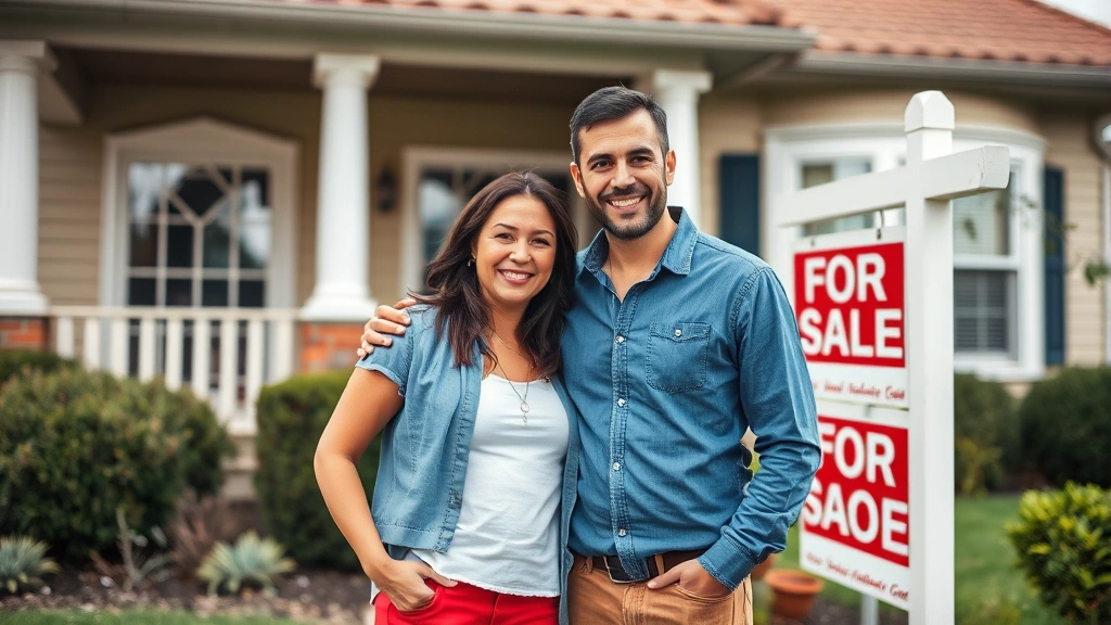 goose creek isd tax office - 
Diverse couple standing in front of residential home with ‘For Sale&#8217