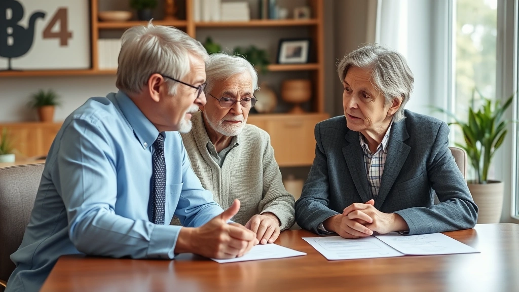 grant county property taxes - 
Senior homeowner and financial advisor discussing property tax exemptions and b