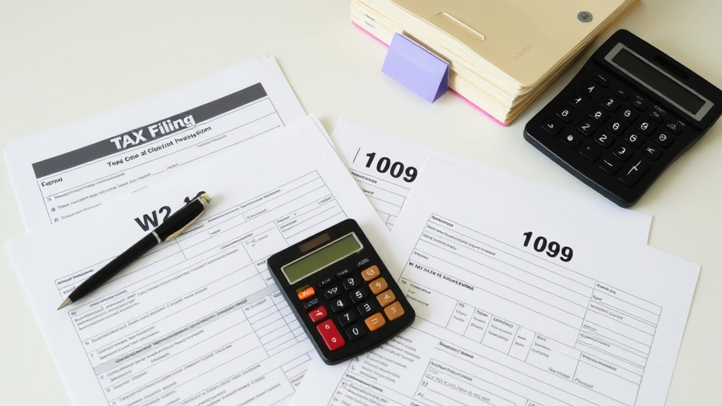 greenville sc tax - 
Tax filing documents, W-2 forms, and 1099 forms arranged neatly with pen, calcu