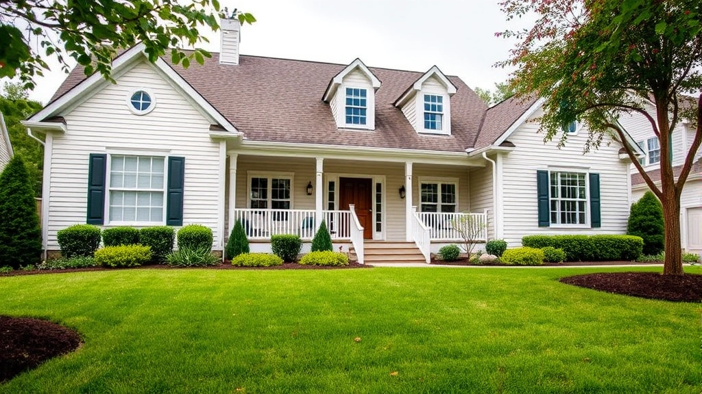harnett county tax office -
Residential home exterior with manicured lawn representing property subject to