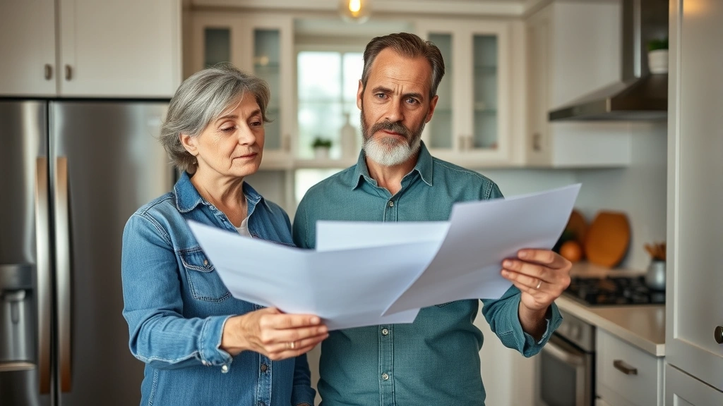 harrison county tax assessor ms - 
Homeowner holding property assessment notice with concerned expression in resid